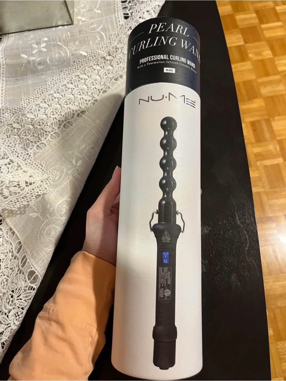 NuMe Black Pearl Bubble Curling Wand